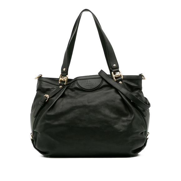 Pre-Loved Gucci Leather Bridle Satchel - Picture 1 of 12